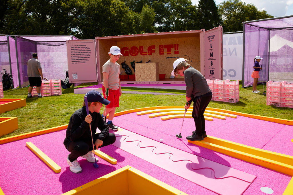 Children in the Golf It! zone at Walton Heath